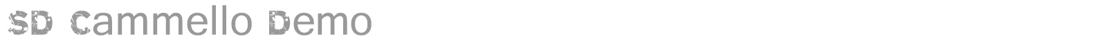 SD Cammello font preview